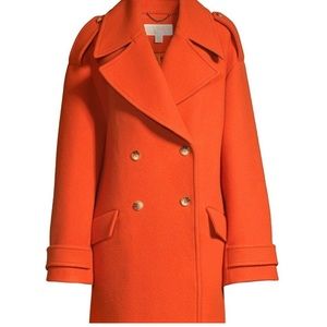 Orange Michael kors peacoat